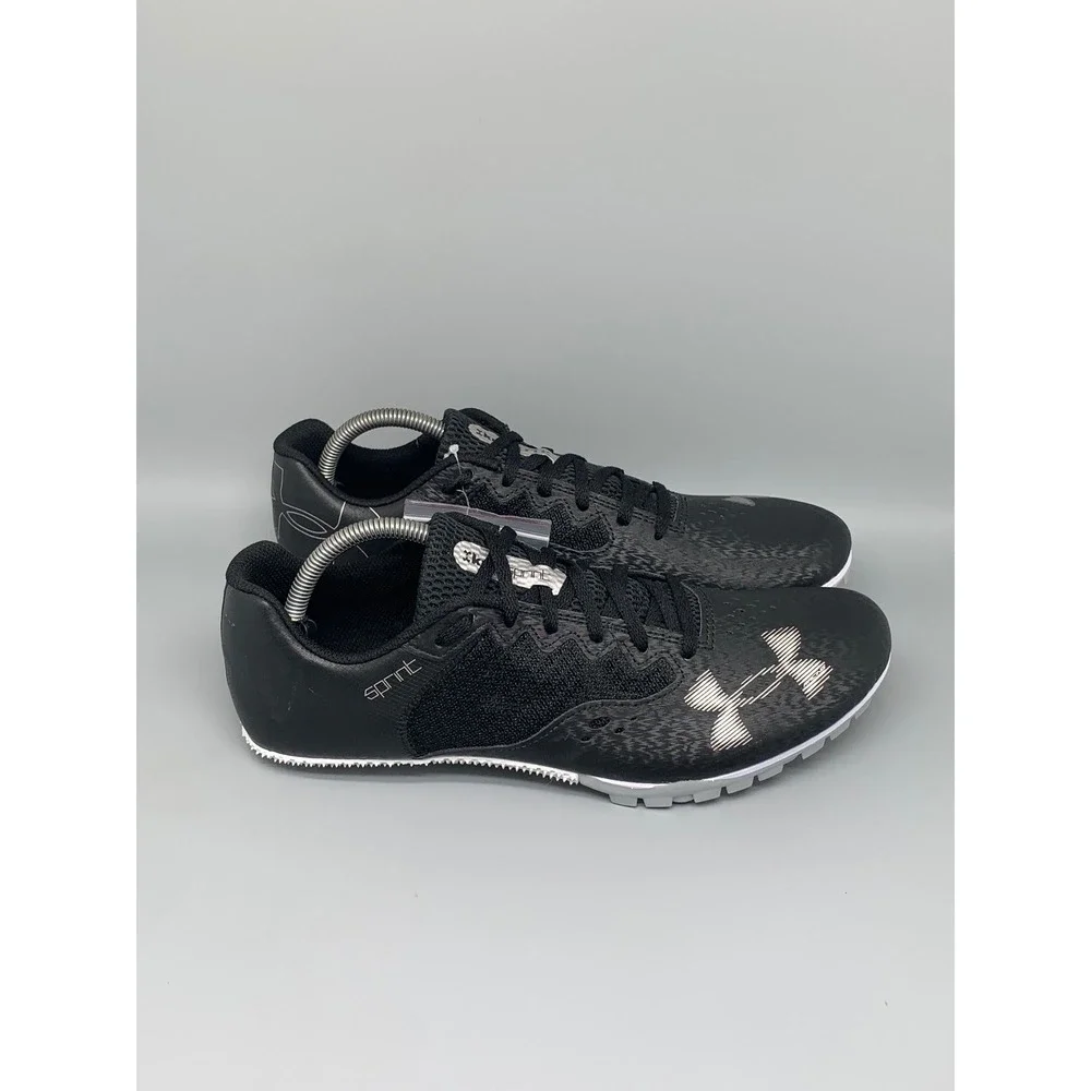 Under Armour Kick Sprint 3 Black Track Spikes 3025461-002 Men's Sz 11.5 NEW